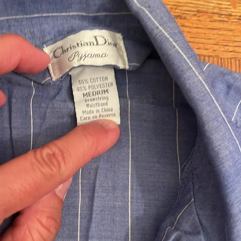 Christian Dior Pajama top size M - Picture 2 of 3